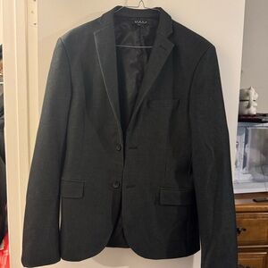 Men's Dark Grey Blazer Jacket